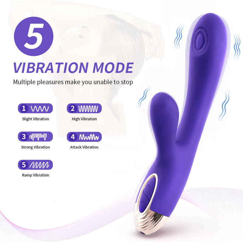 Lily | Stimulateur Massant Intime à Vibration & Battement (Double Action)