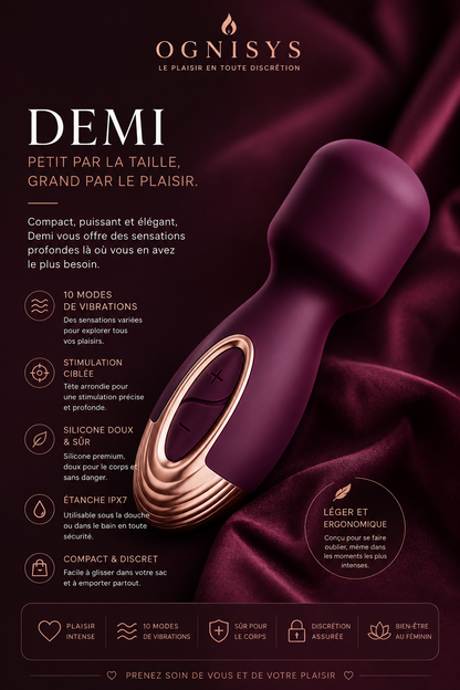 Demi | Stimulateur Massant Intime Puissant & Élégant