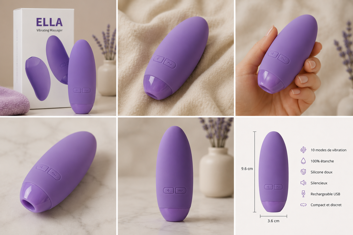 Ella | Stimulateur Massant Intime Compact & Silencieux