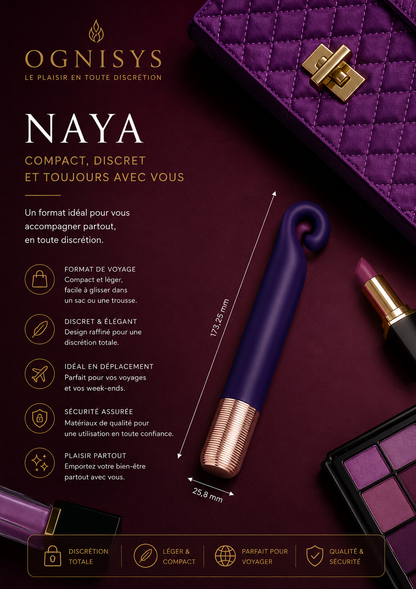 Naya | Stimulateur Massant Intime Courbé – 10 Modes de Vibration