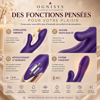 Kelly | Stimulateur Massant Intime Double & Chauffant